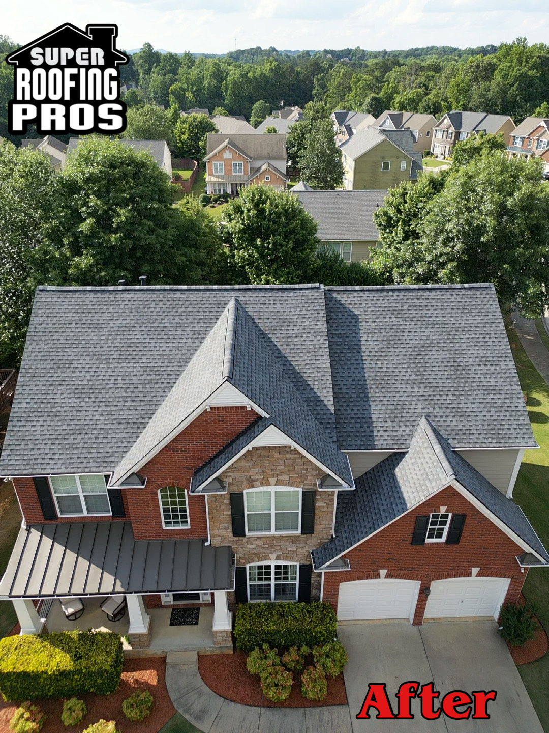 Adler house after work - Super Roofing Pros